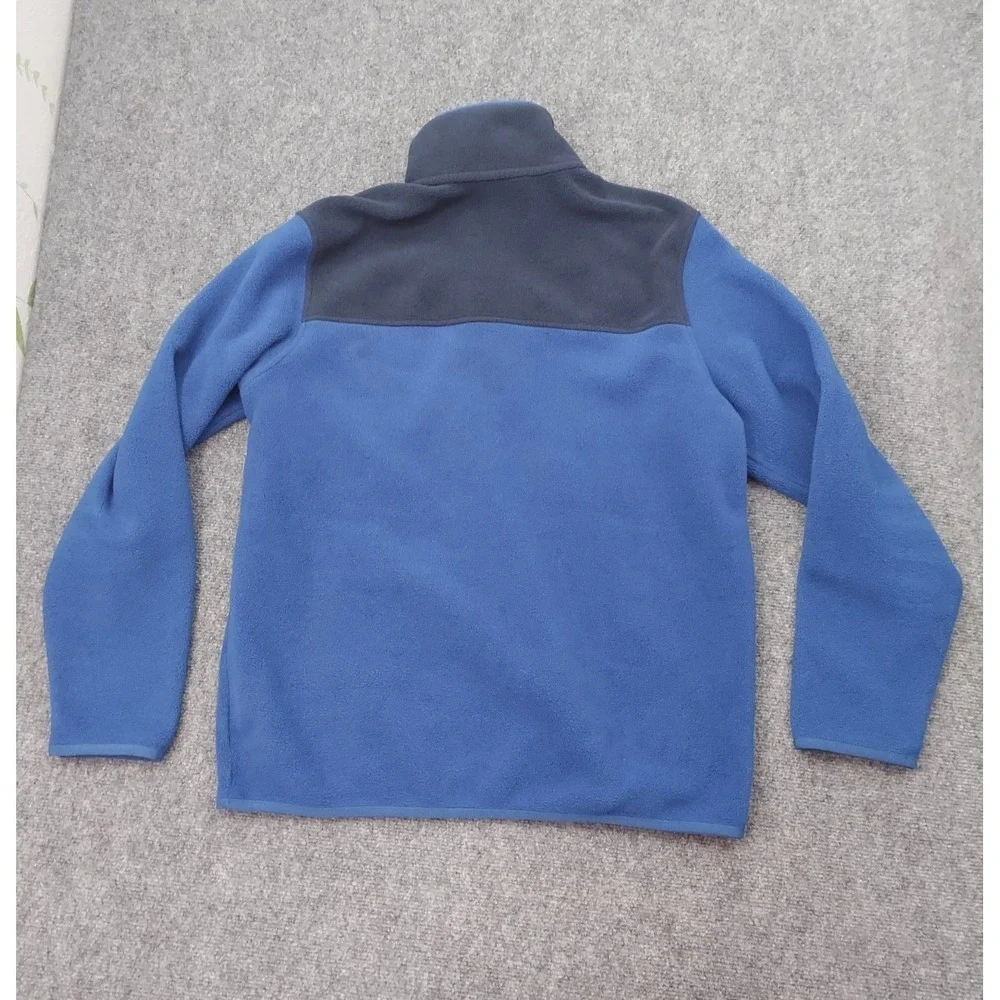Brooks Brothers Pullover Sweater Mens XL Blue Golden Fleece 1/4 Zip Mock Neck